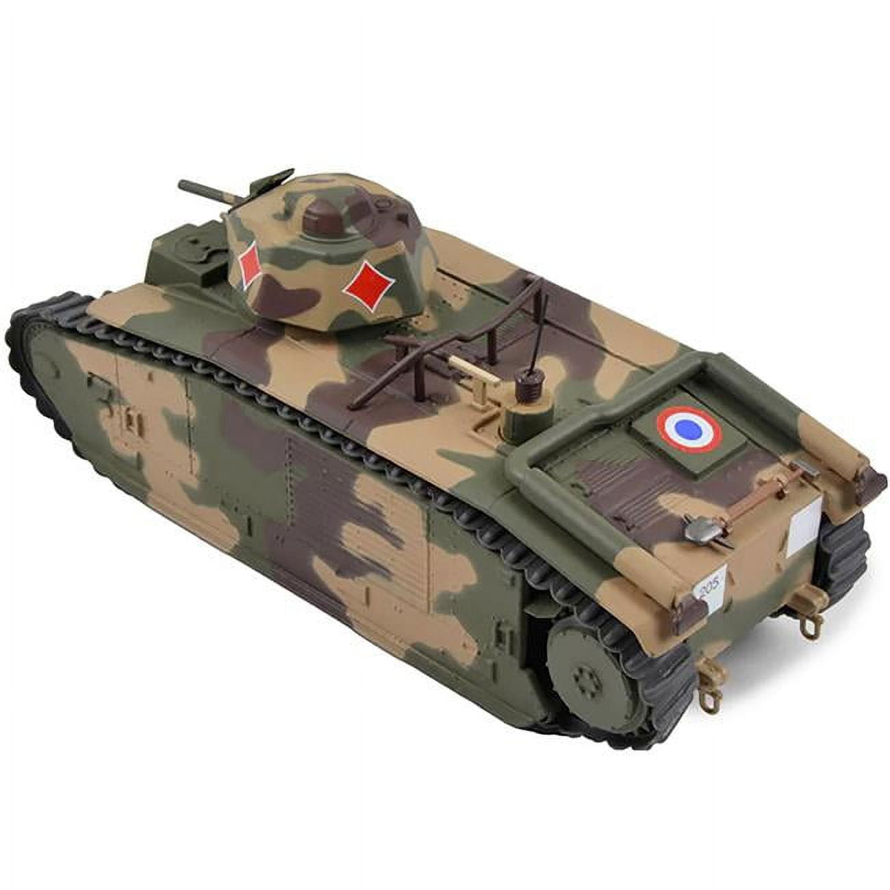 Picture of AFVs of WWII 23183-44 French Char B-1 Heavy Tank Indochine France 3E Compagnie 15E Batallion France 1940 1 by 43 Scale Diecast Model Car