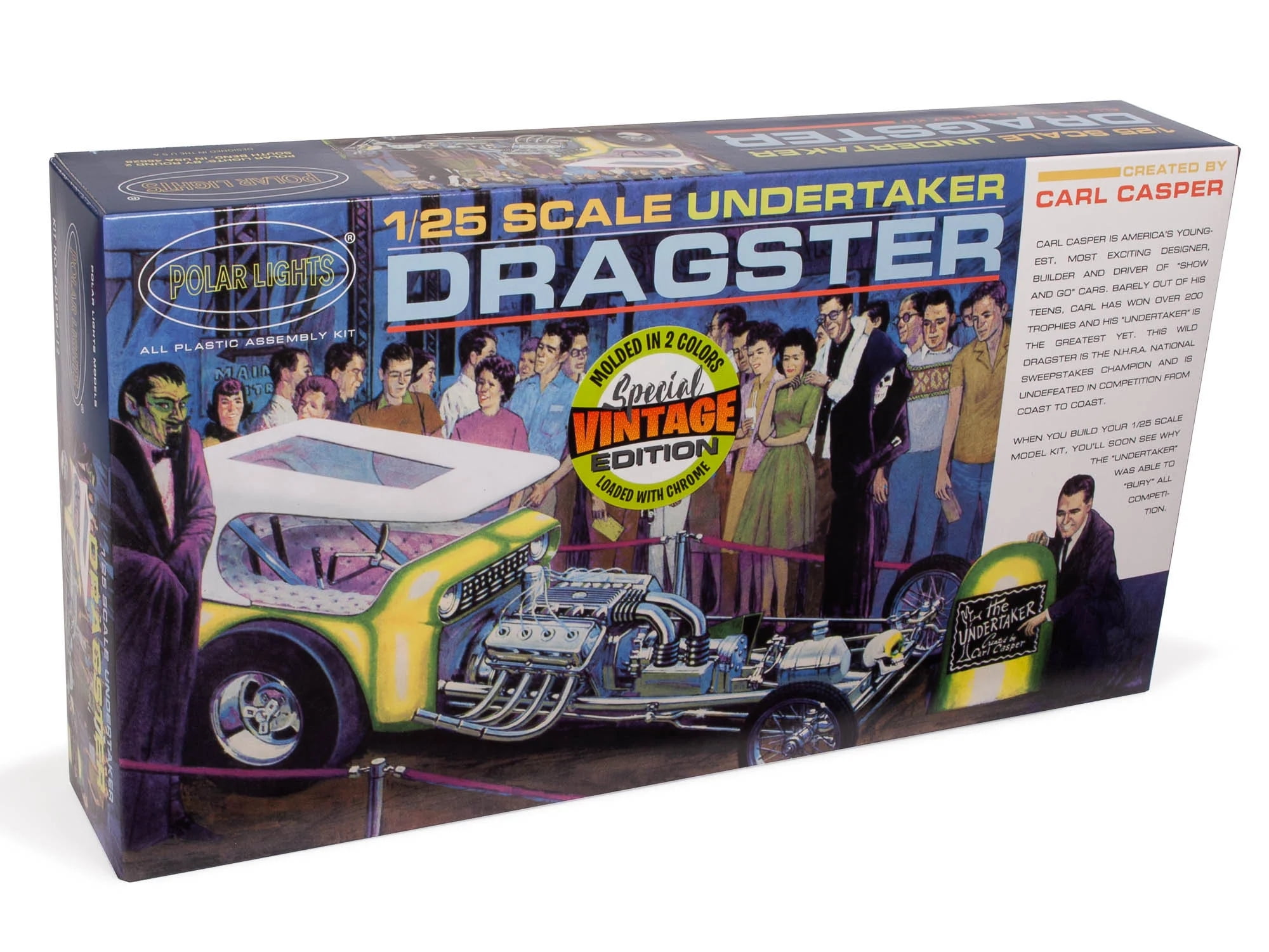 POL996 Skill 2 Model Kit - 1 by 25 Scale Model for Undertaker Dragster by Carl Casper