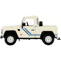 White with Blue Stripes Limited Edition to 3000 Pieces Worldwide 1 by 64 Scale Diecast Model Car for Land Rover Defender 90 Pickup Truck -  PlayThing, PL3469018