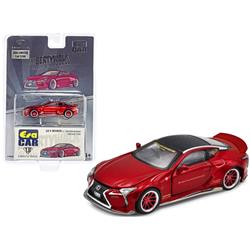 Picture of Era Car LS21LC2201 Red Metallic with Carbon Top & Graphics Limited Edition to 1200 Pieces 1 by 64 Scale Diecast Model Car for Lexus LC500 LB Works RHD