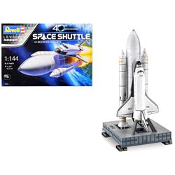 REV05674 Level 5 Model Kit - 1 by 144 Scale Model for NASA Space Shuttle 40th Anniversary with Booster Rockets -  Revell