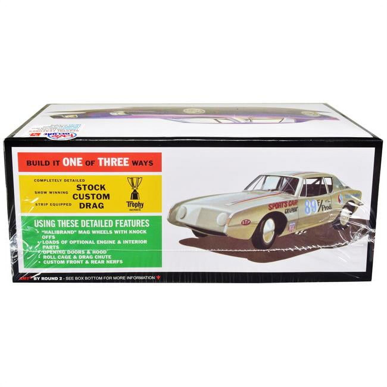 Picture of AMT AMT1312 3-in-1 Skill 2 Model Kit - 1 by 25 Scale Model Car for 1963 Studebaker Avanti