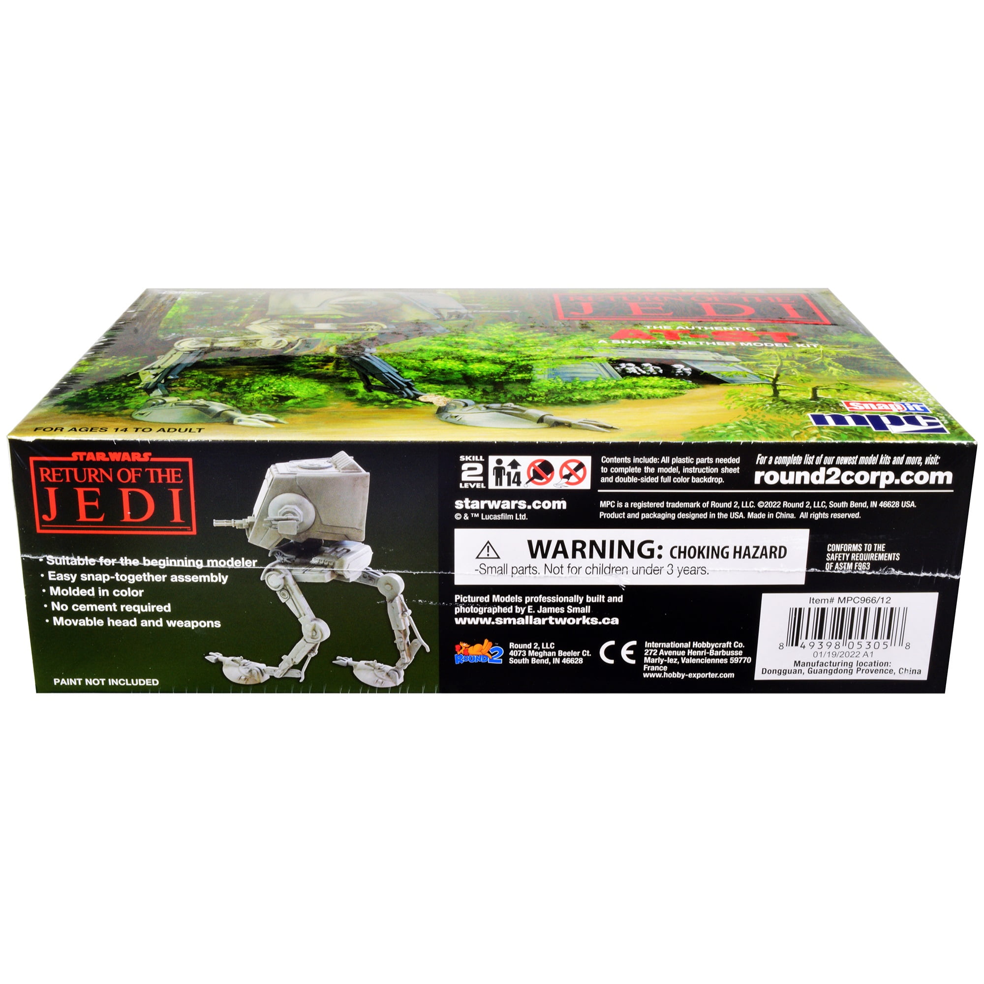 Skill 2 Snap Model Kit for AT-ST Star Wars Return of the Jedi Movie Scale Model