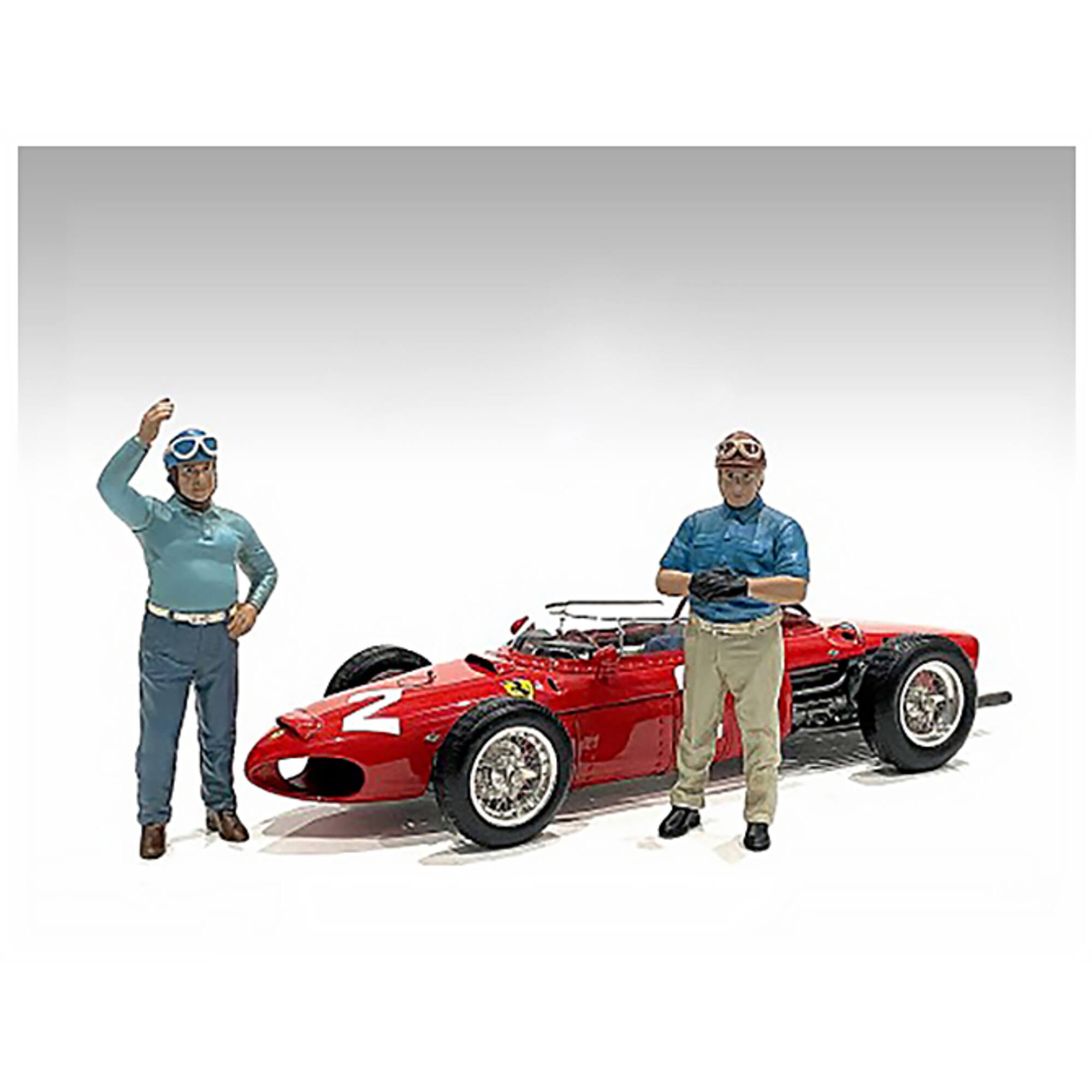 Picture of American Diorama AD-76447 Racing Legends 50s Diecast Figures for 1-43 Scale Models - Set of 2