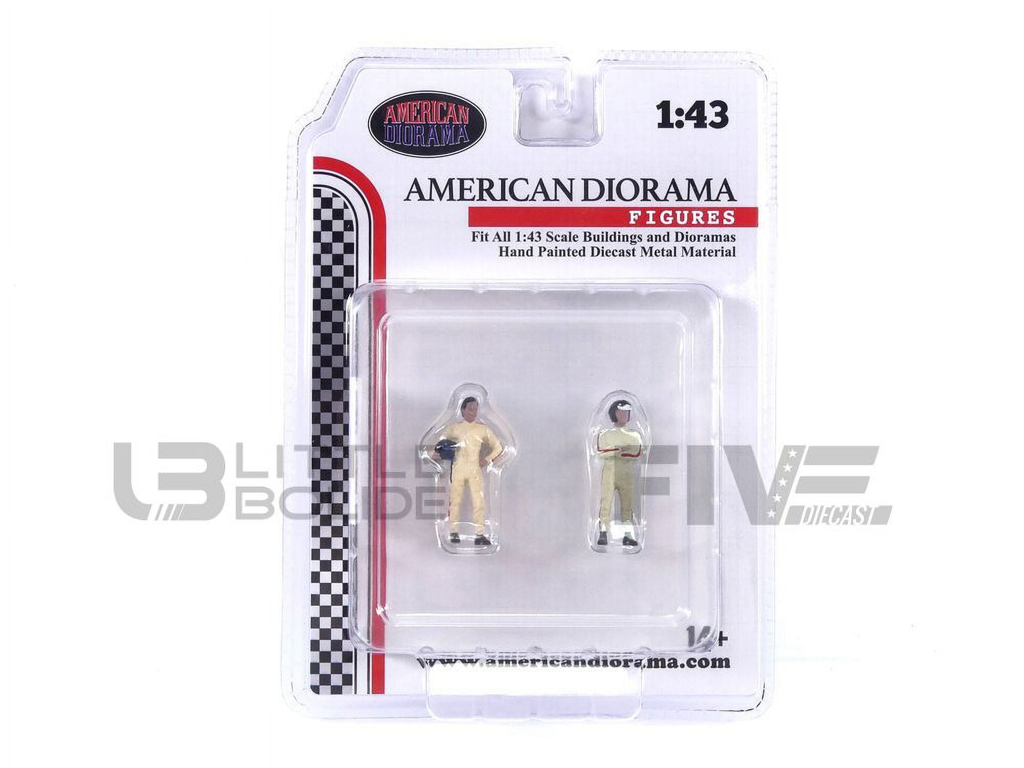 Picture of American Diorama AD-76448 Racing Legends 60s Diecast Figures for 1-43 Scale Models - Set of 2