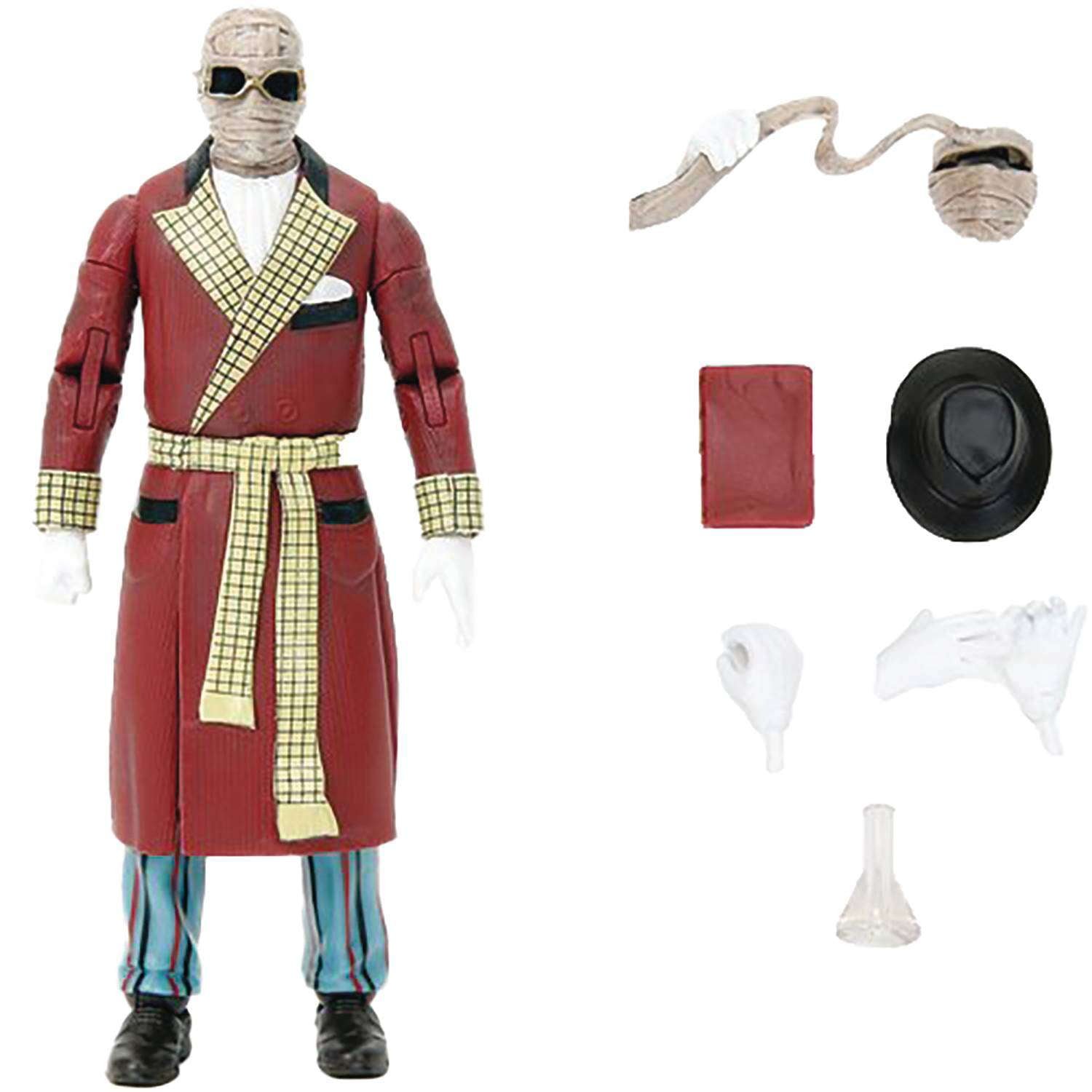 Picture of Jada 33776 The Invisible Man 6 in. Moveable Figure with Accessories & Alternate Head & Hands Universal Monsters Series