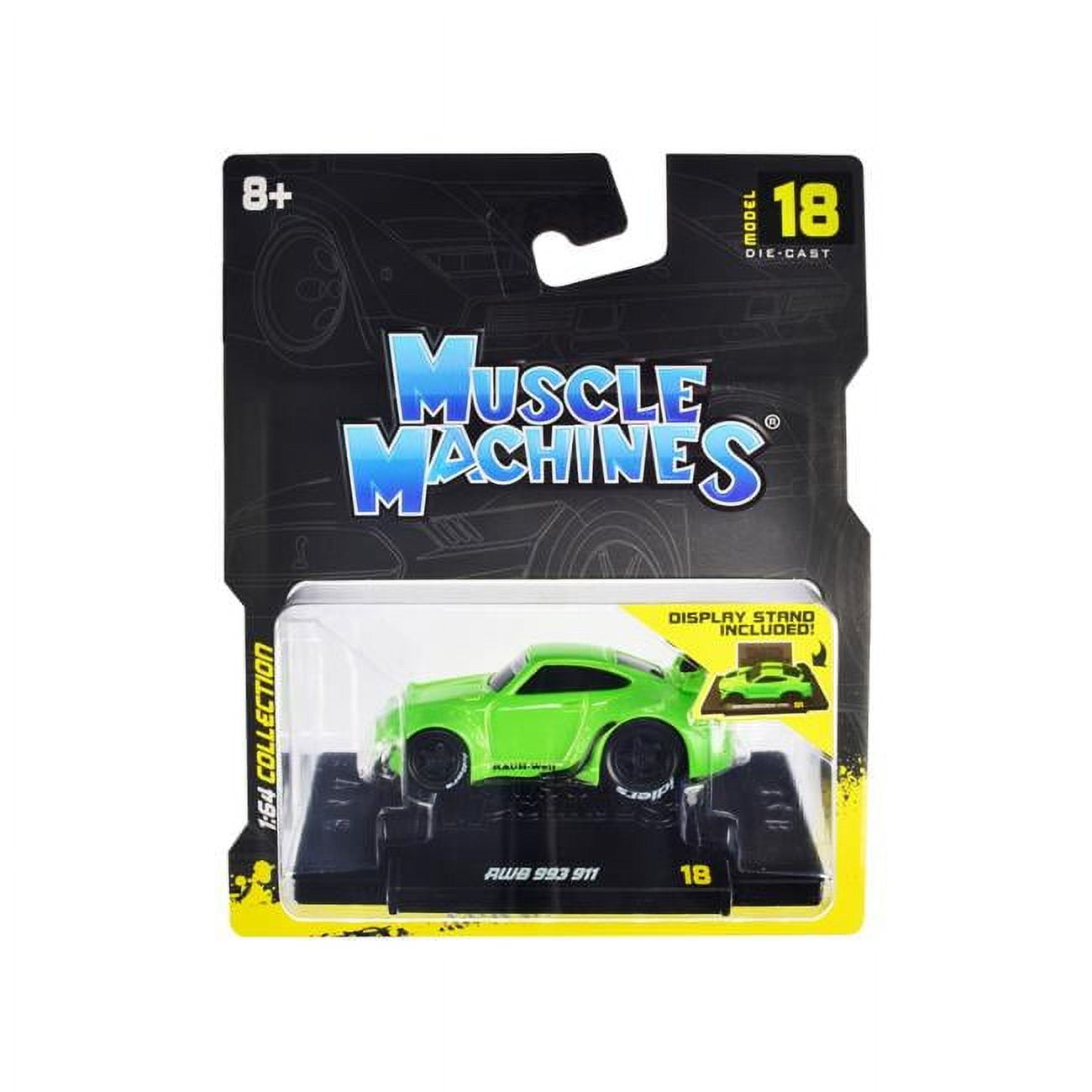 RWB 911 993 Bright Green RAUH-Welt BEGRIFF 1-64 Diecast Model Car