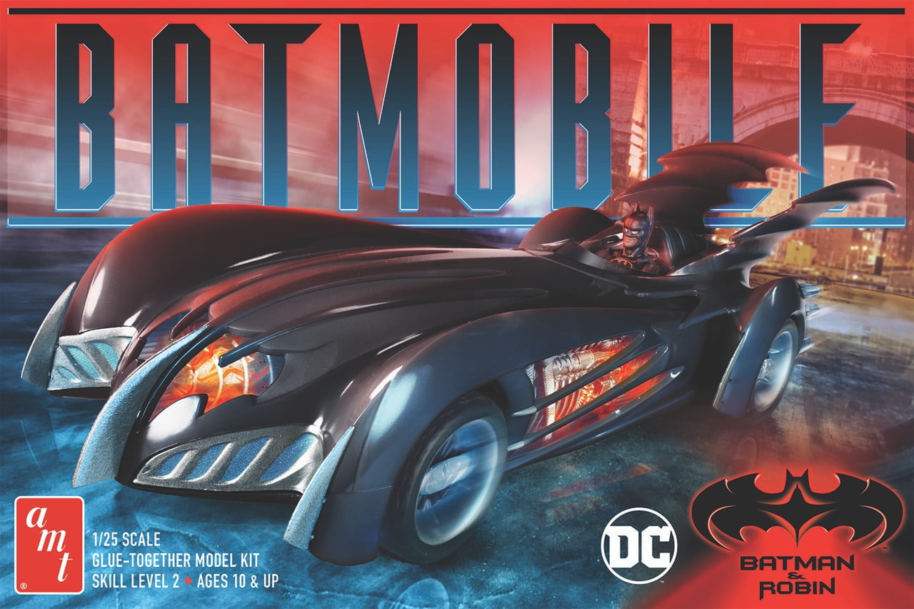 Skill 2 Model Kit Batmobile Batman & Robin 1997 Movie 1-25 Scale Model Car