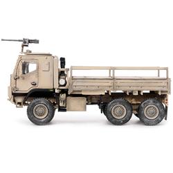 M1083 MTV Medium Tactical Vehicle Armored Cab Cargo with Turret Desert US Army Armor Premium Series 1 by 72 Scale Diecast Model Truck, Camouflage -  Beauty Queen, BE3483347