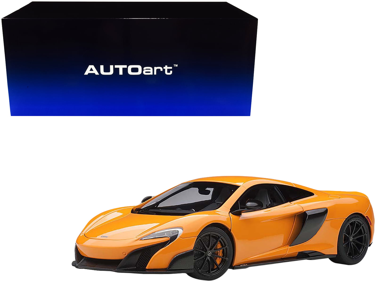 Picture of Autoart 76048 Mclaren 675LT Mclaren 1 by 18 Scale Model Car, Orange