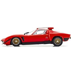 KS03203R Lamborghini Miura SVR Accents & Gold Wheels 1 by 43 Scale Diecast Model Car, Red with Black -  Kyosho