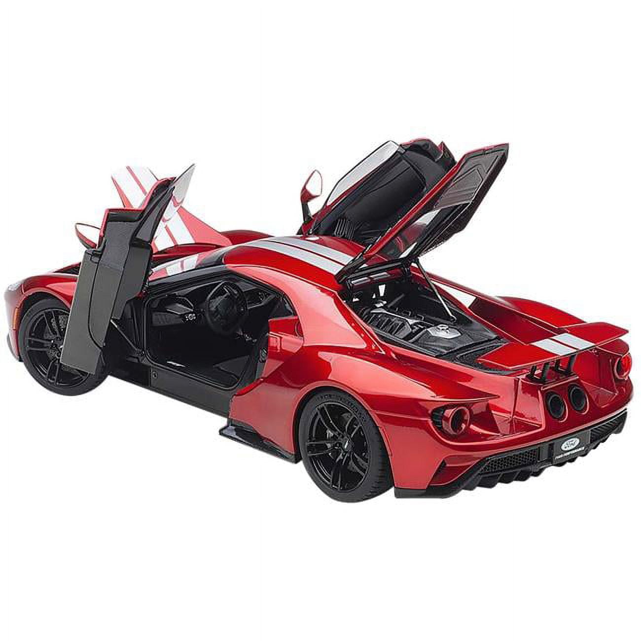 Picture of Autoart 72943 2017 Ford GT Liquid Red with Silver Stripes 1 by 18 Scale Model Car
