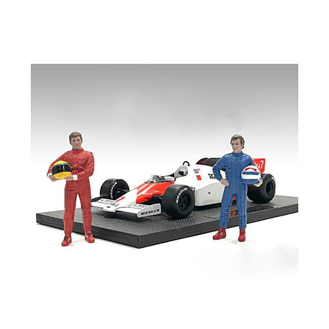 Picture of American Diorama 76353-76354 Racing Legends 80s AB for 1 by 18 Scale Models Figures - Set of 2