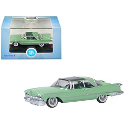 1959 Chrysler Imperial Crown 2 Door Hardtop Highland Ballad 1 by 87 HO Scale Diecast Model Car, Green