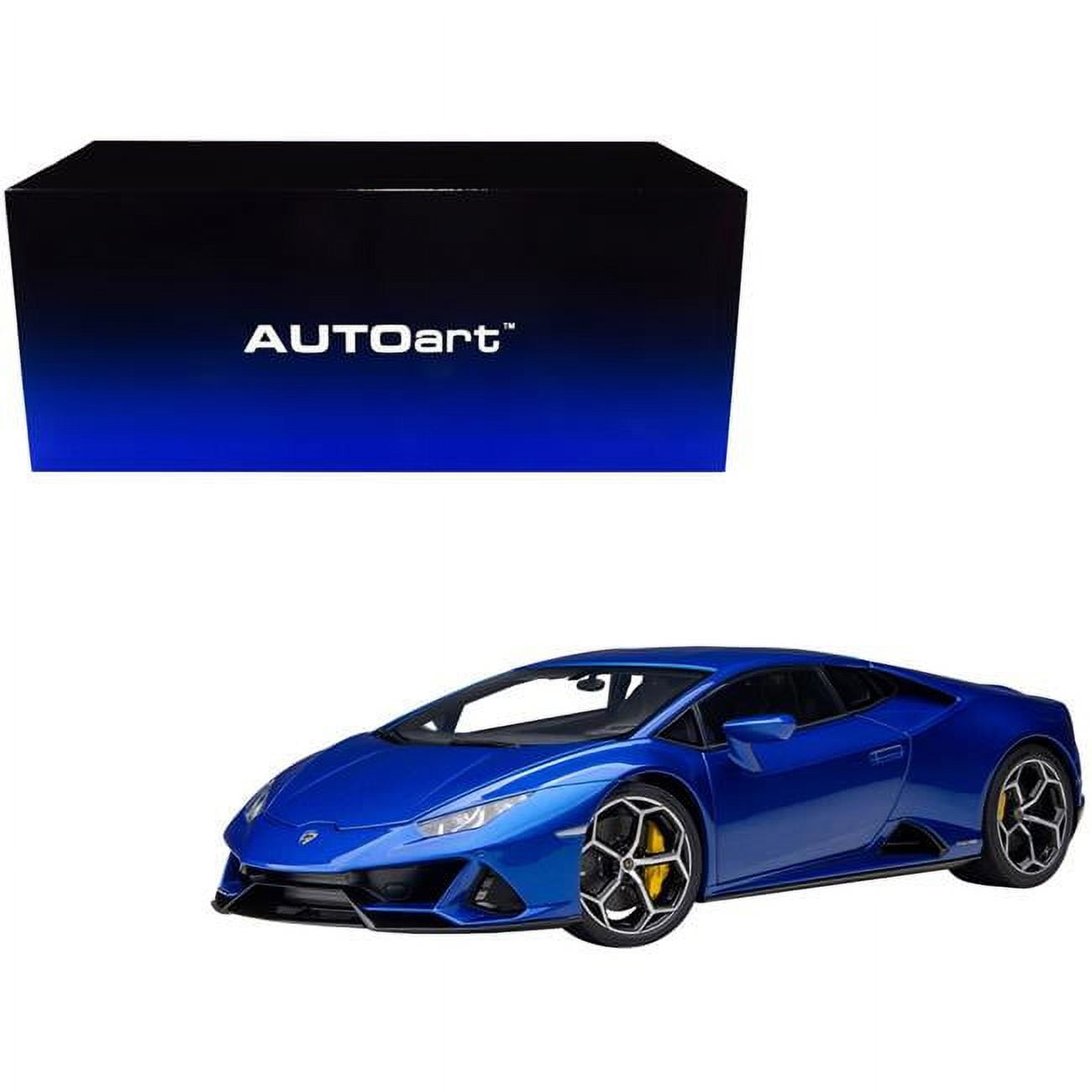 Picture of Autoart 79212 Lamborghini Huracan EVO Blu Nethuns 1 by 18 Scale Model Car, Blue
