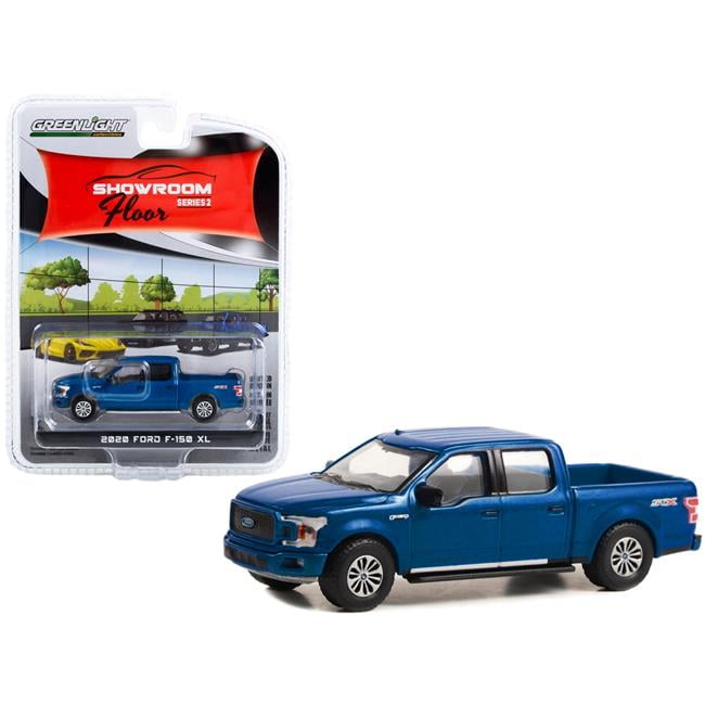 68020A 2020 Ford F-150 XL STX Package Pickup Truck Velocity Showroom Floor Series 2 1 by 64 Scale Diecast Model Car, Blue -  GreenLight