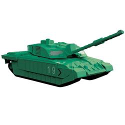 Picture of Airfix Quickbuild J6022 Skill 1 Challenger Tank Green Snap Together Model Car Kit