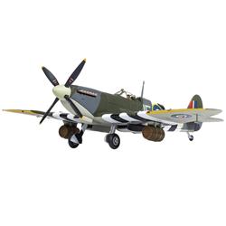 Picture of Corgi AA29101 Supermarine Spitfire Mk.IX Fighter Aircraft with Commander J.E. Johnnie Johnson Figure 144 Wing RCAF Spitfire Beer Truck D-Day June 1944 Series 1-72 Scale Diecast Model