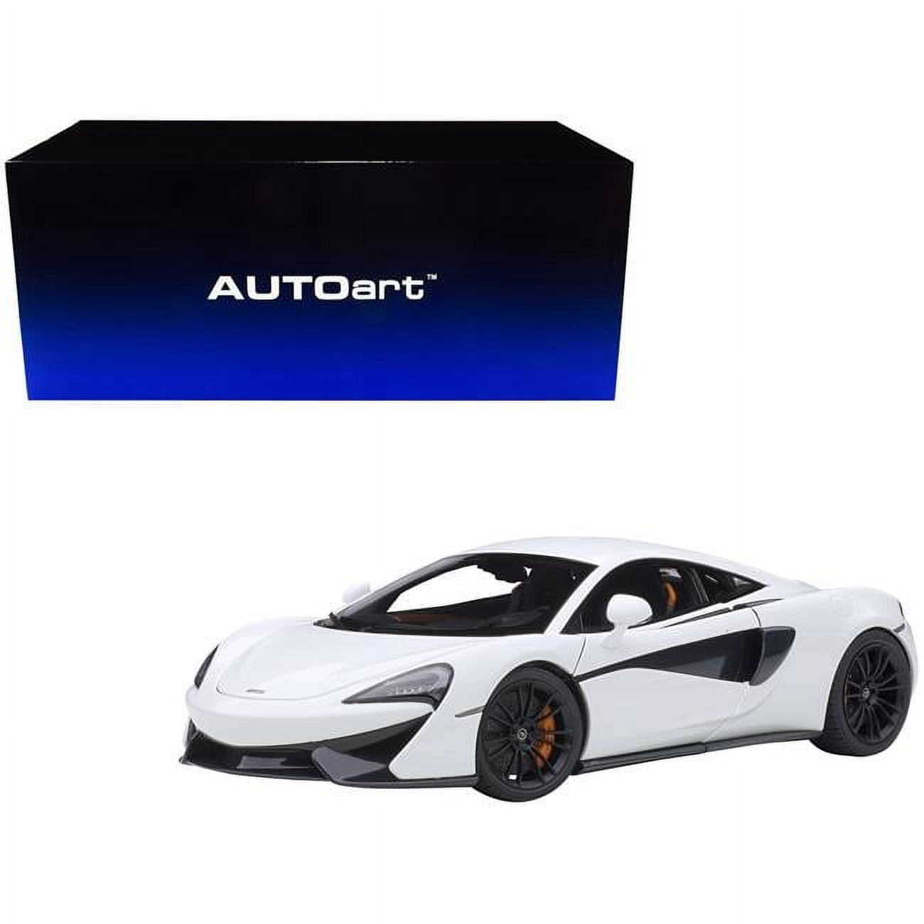 Picture of Autoart 76041 Mclaren 570S White with Black Wheels 1-18 Scale Model Car