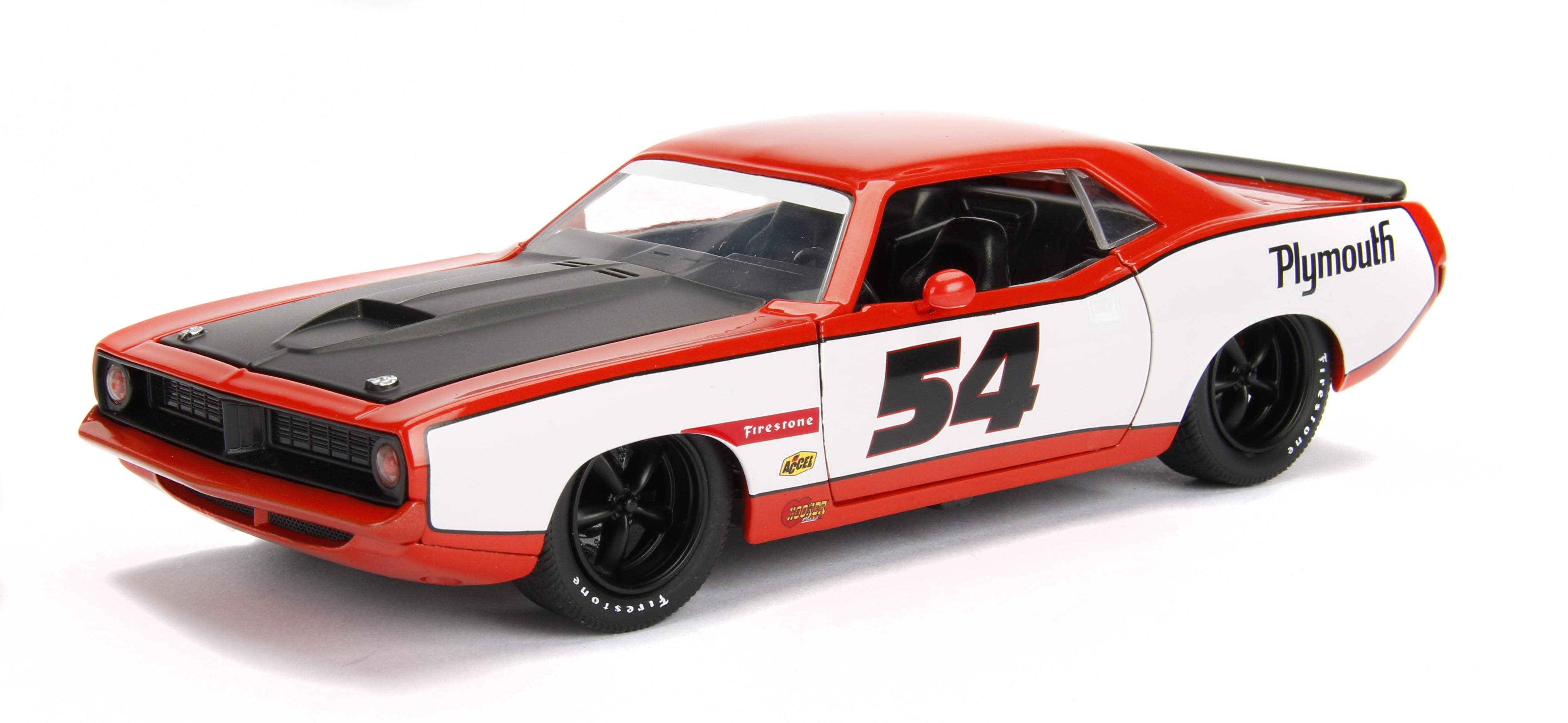 No.54 1973 Plymouth Barracuda 1-24 Scale Diecast Model Car