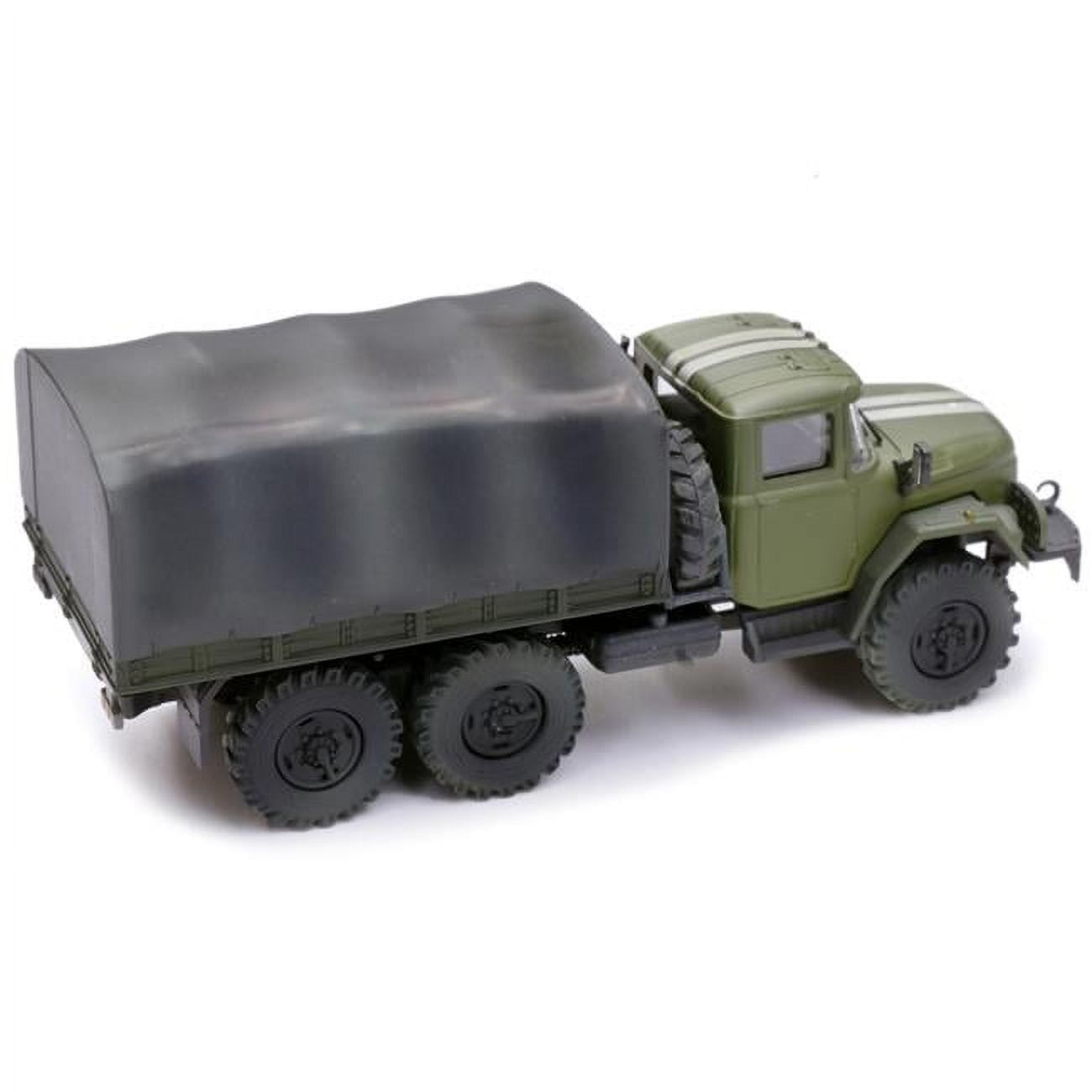 ZIL 131 Cargo Truck Green with White Stripes Ukrainian Ground Forces 1-72 Scale Diecast Model -  Agilidad, AG2950081