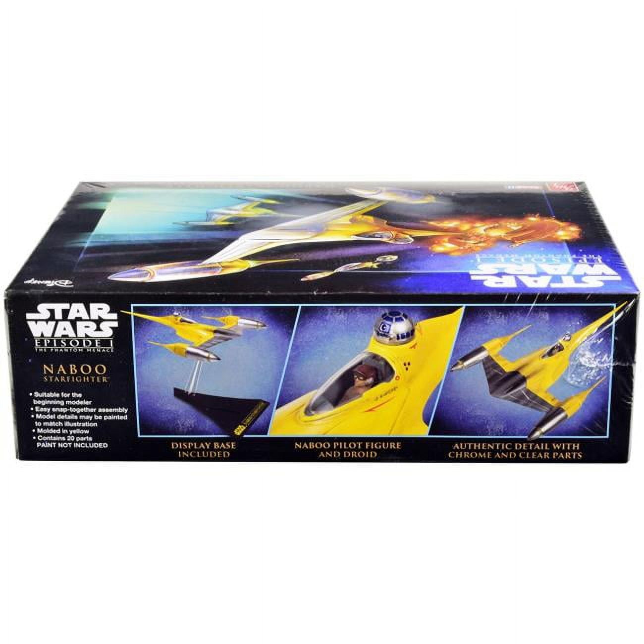 Picture of AMT AMT1376 Skill 2 Naboo Starfighter Spaceship Star Wars-Episode I-The Phantom Menace 1999 Movie 1-48 Scale Model Kit