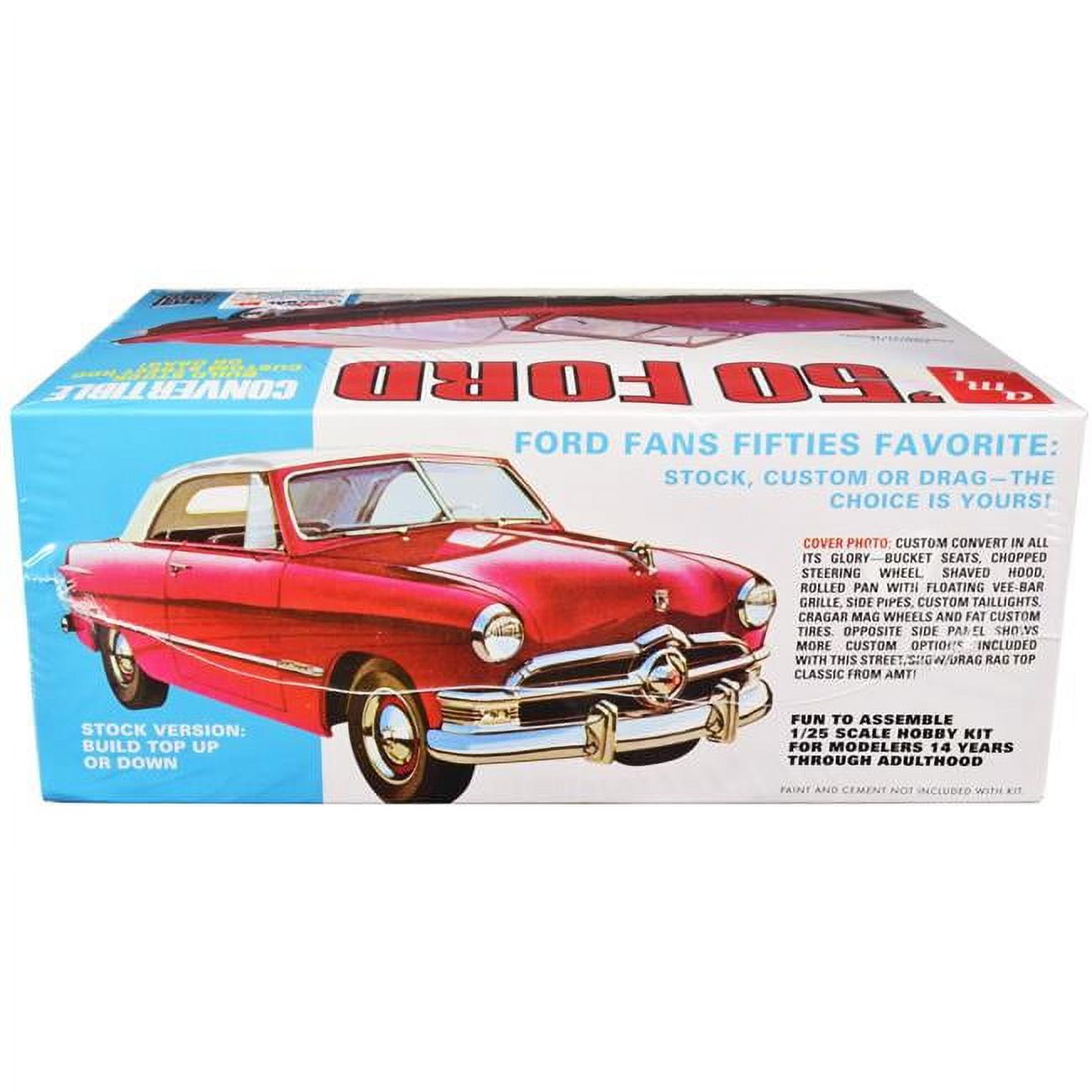 Picture of AMT AMT1413 Skill 2 1950 Ford Convertible Street Rods 3-in-1 Kit 1-25 Scale Model Kit