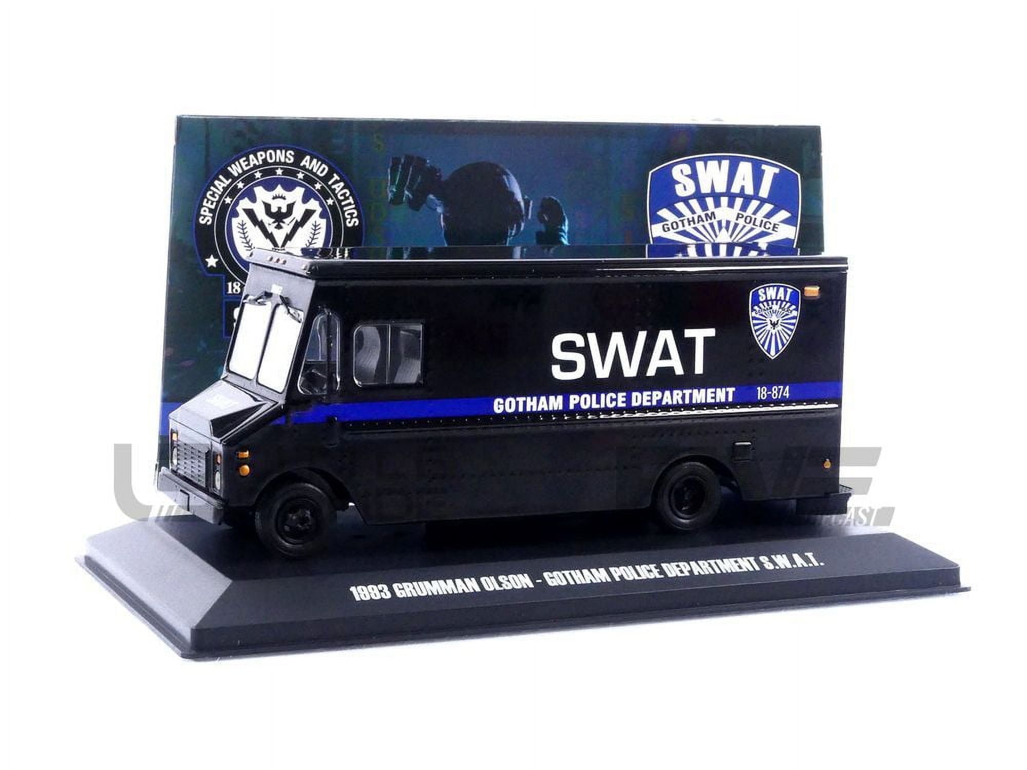 1993 Grumman Olson Van Black Gotham Police Department S.W.A.T. 1-43 Scale Diecast Model Car -  ThinkandPlay, TH3477040