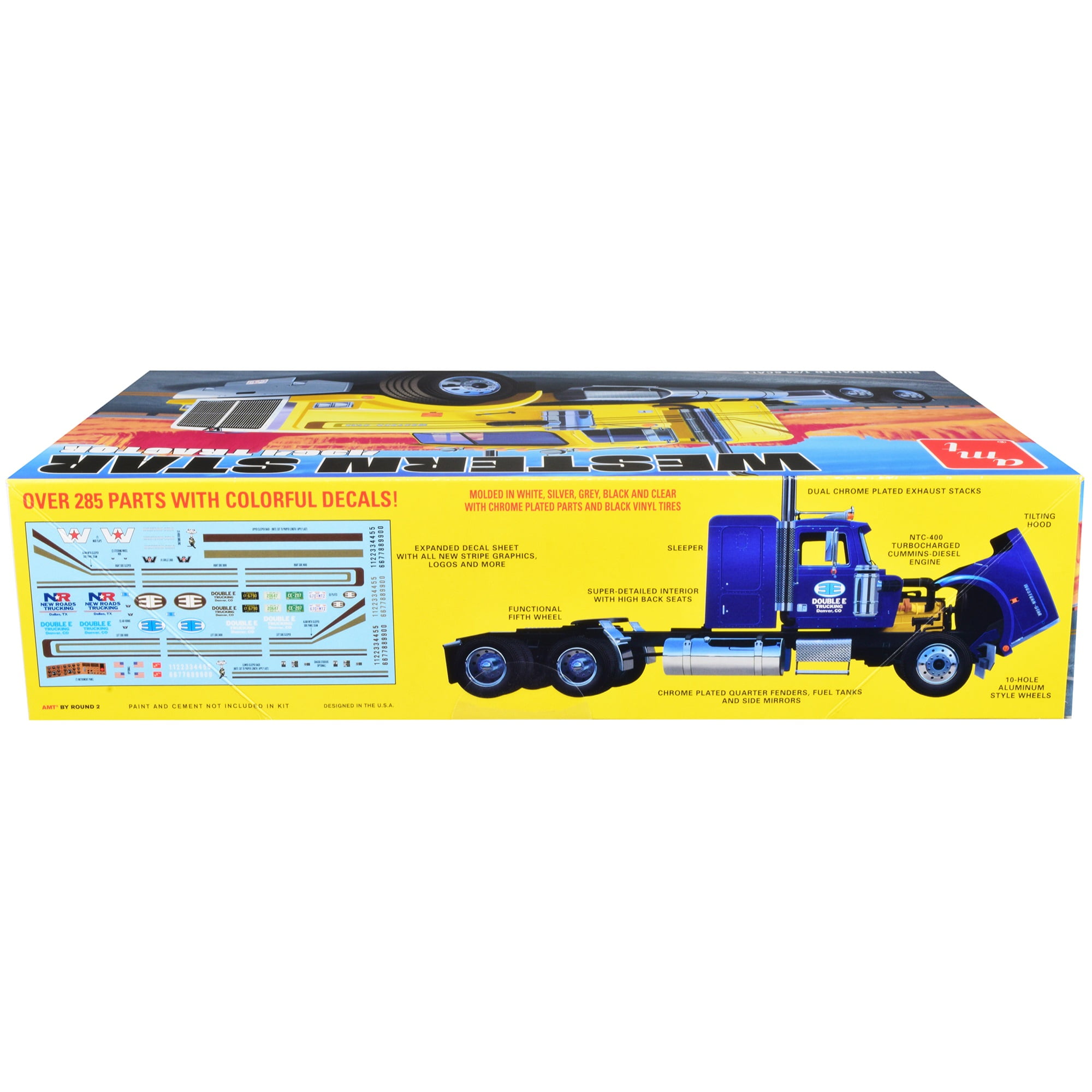 Picture of AMT AMT1300 Skill 3 Western Star 4964 Truck Tractor 1-24 Scale Model Kit