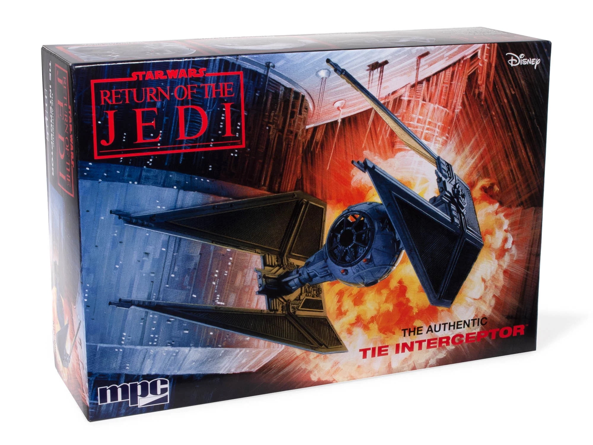 989 1 to 48 Scale Tie Interceptor Spacecraft Star Wars Return of the Jedi 1983 Movie Skill 2 Model Kit -  Mpc, MPC989