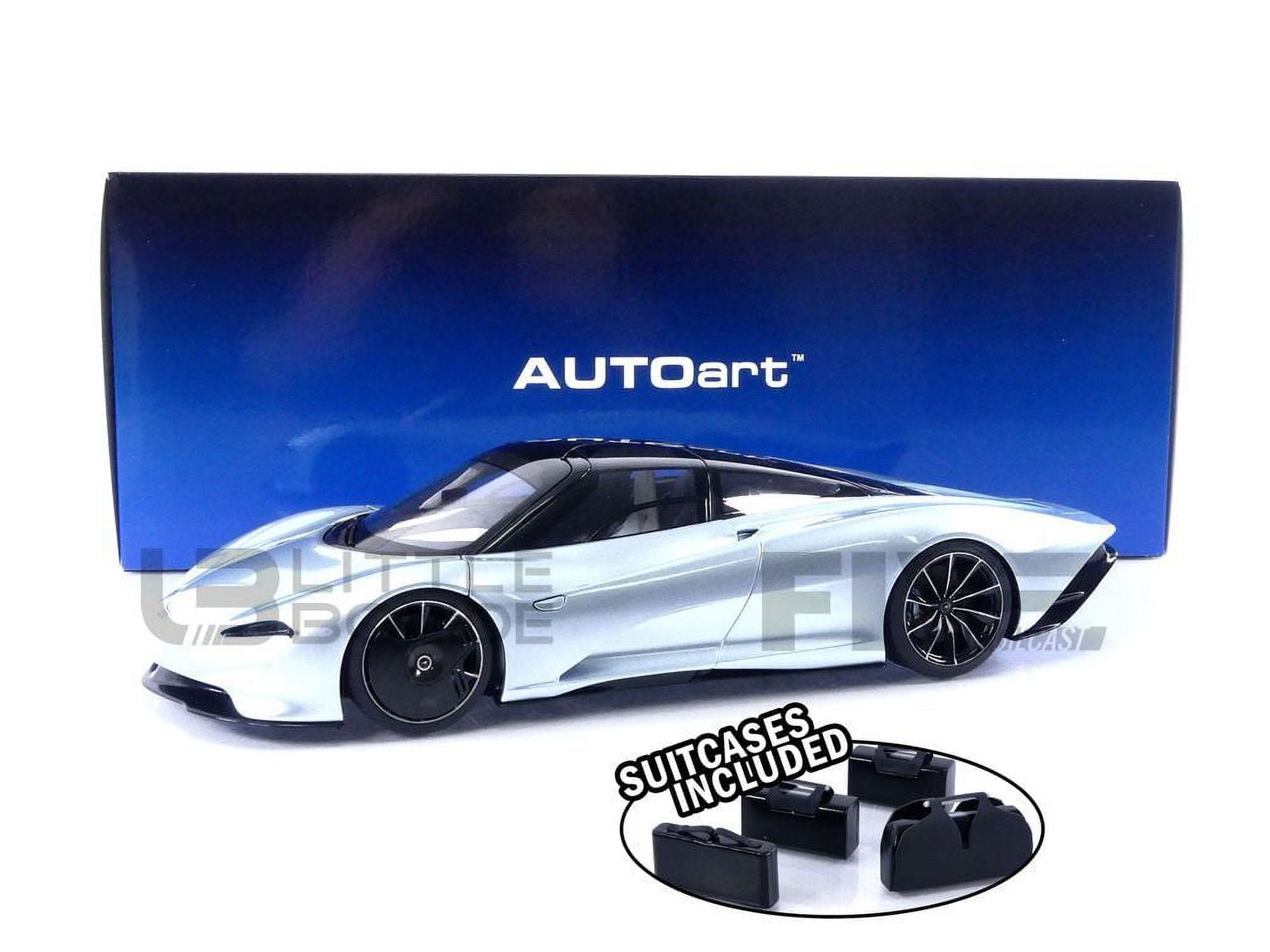 Picture of Autoart 76086 McLaren Speedtail Frozen Top & Suitcase Accessories 1-18 Model Car&#44; Blue Metallic & Black