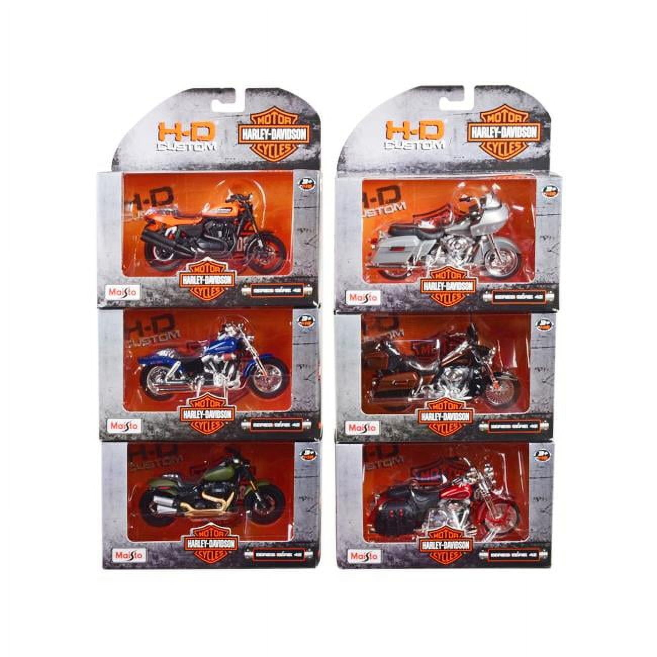 Harley-Davidson Motorcycles Set Series 42 1-18 Diecast Motorcycle Models - 6 Piece