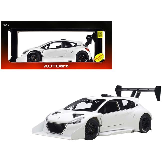 2013 Peugeot 208 T16 Pikes Peak Race Plain Version 1-18 Model Car, White