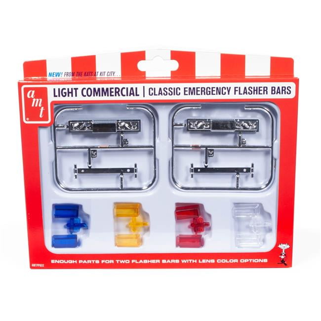 Picture of AMT AMTPP032 Skill 2 Model Kit Light Commercial Classic Emergency Flasher Bars for 1-25 Scale Model - Set of 10