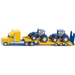 SK1805 1-87 Scale 2   Holland T7070 HO Diecast Models Truck & Tractor, Yellow & Blue -  SIKU