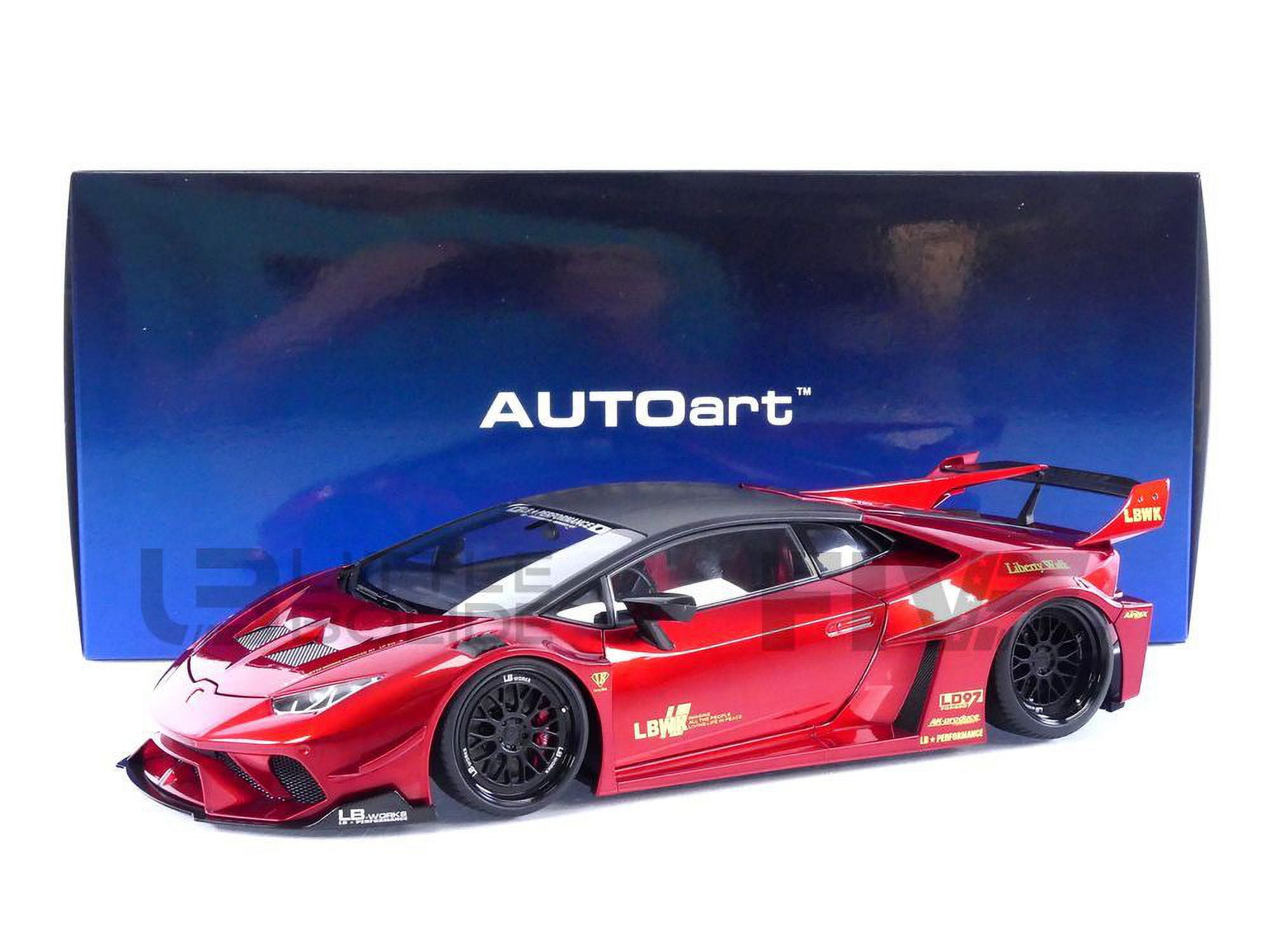 Picture of Autoart 79126 1-18 Scale Lamborghini Huracan GT LB-Silhouette Works Hyper Red Metallic with Black Top Model Car