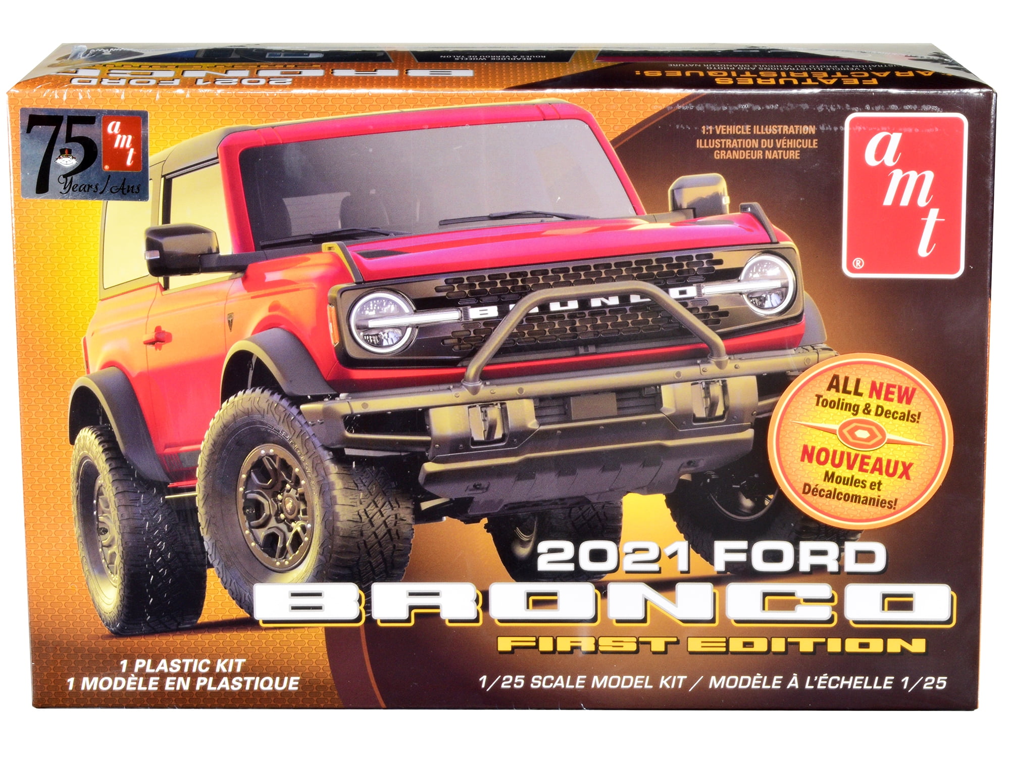 Picture of AMT AMT1343M 1-25 Scale Skill 2 2021 Ford Bronco First Edition Model Kit