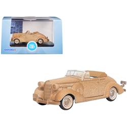 1-87 HO Scale 1936 Buick Special Convertible Coupe Beige Rusted Junkyard Project Diecast Model Car
