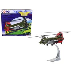 Picture of Corgi AA34215 1-72 Scale Boeing Chinook HC.4 ZA712 RAF No.18 B Squadron 100 Years Anniversary Scheme RAF Odiham September 2016 Royal Air Force The Aviation Archive Series Diecast Model Helicopter