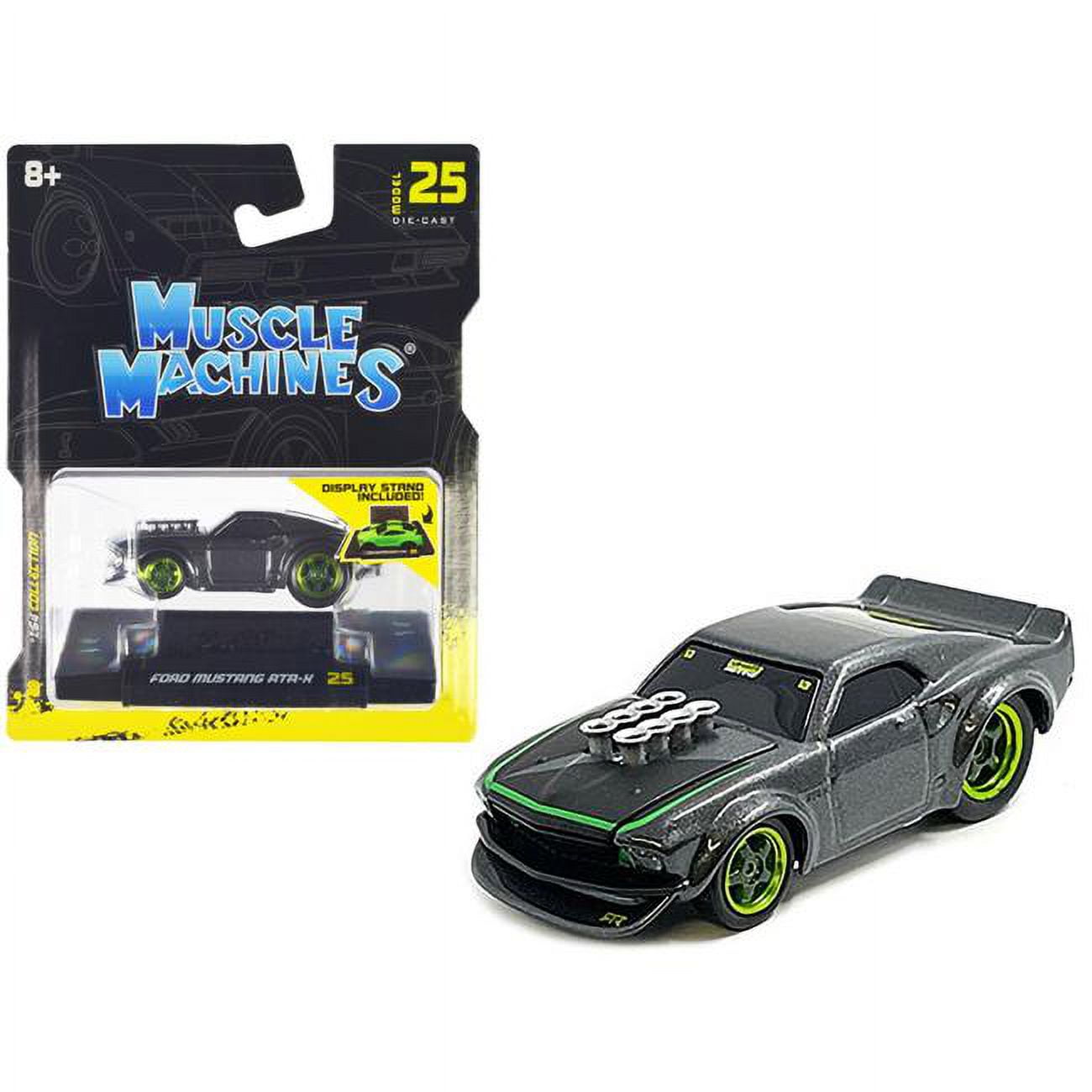 15565GRY 1-64 Scale Ford Mustang RTR-X Gray Metallic Diecast Model Car -  Muscle Machines