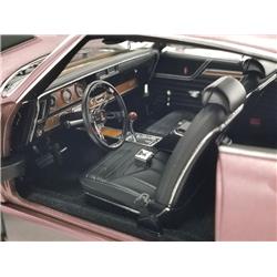Picture of Acme A1805626 1970 Oldsmobile 442 Regency Rose Metallic with Black Stripes Limited Edition to Worldwide 1-18 Scale Diecast Model Car - 348 Piece