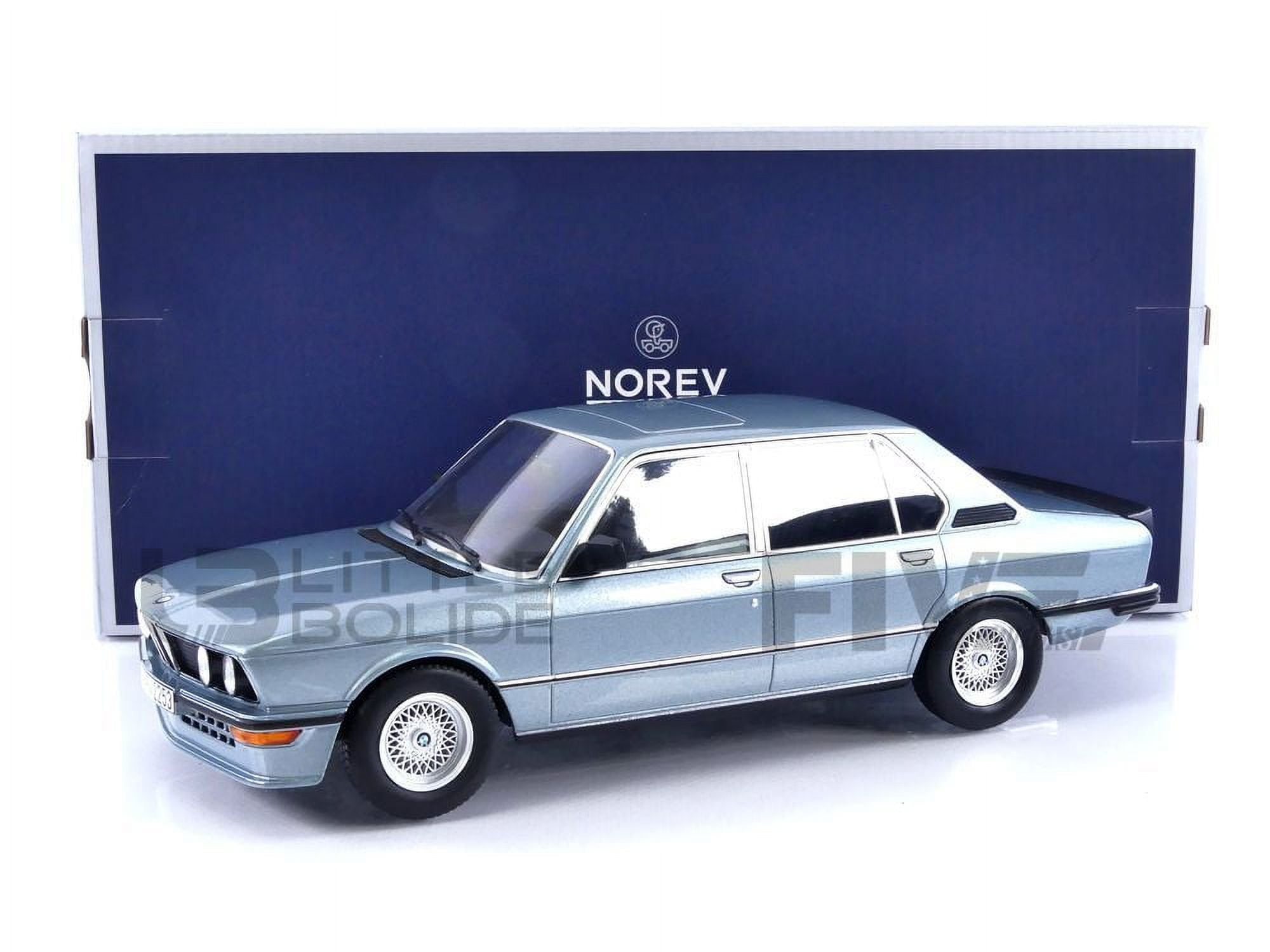 Picture of Norev 183269 1980 BMW M 535i Light Blue Metallic 1-18 Scale Diecast Model Car