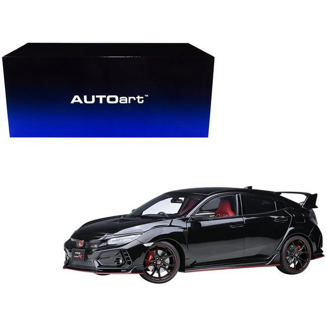 Picture of Autoart 73222 2021 Honda Civic Type R FK8 Right Hand Drive Crystal Black Pearl 1-18 Scale Model Car