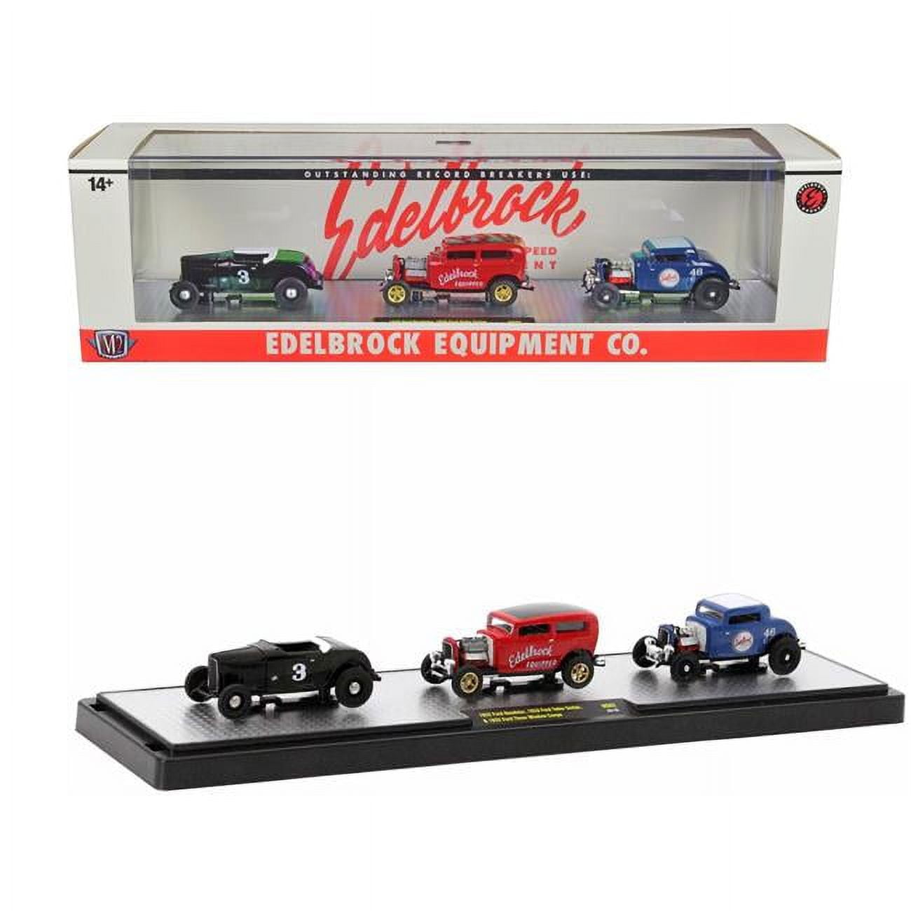 36000-HS02 Edelbrock Equipment Set of 3 Piece Limited Edition to Worldwide 1-64 Scale Diecast Model - 2750 Piece & 3 Piece