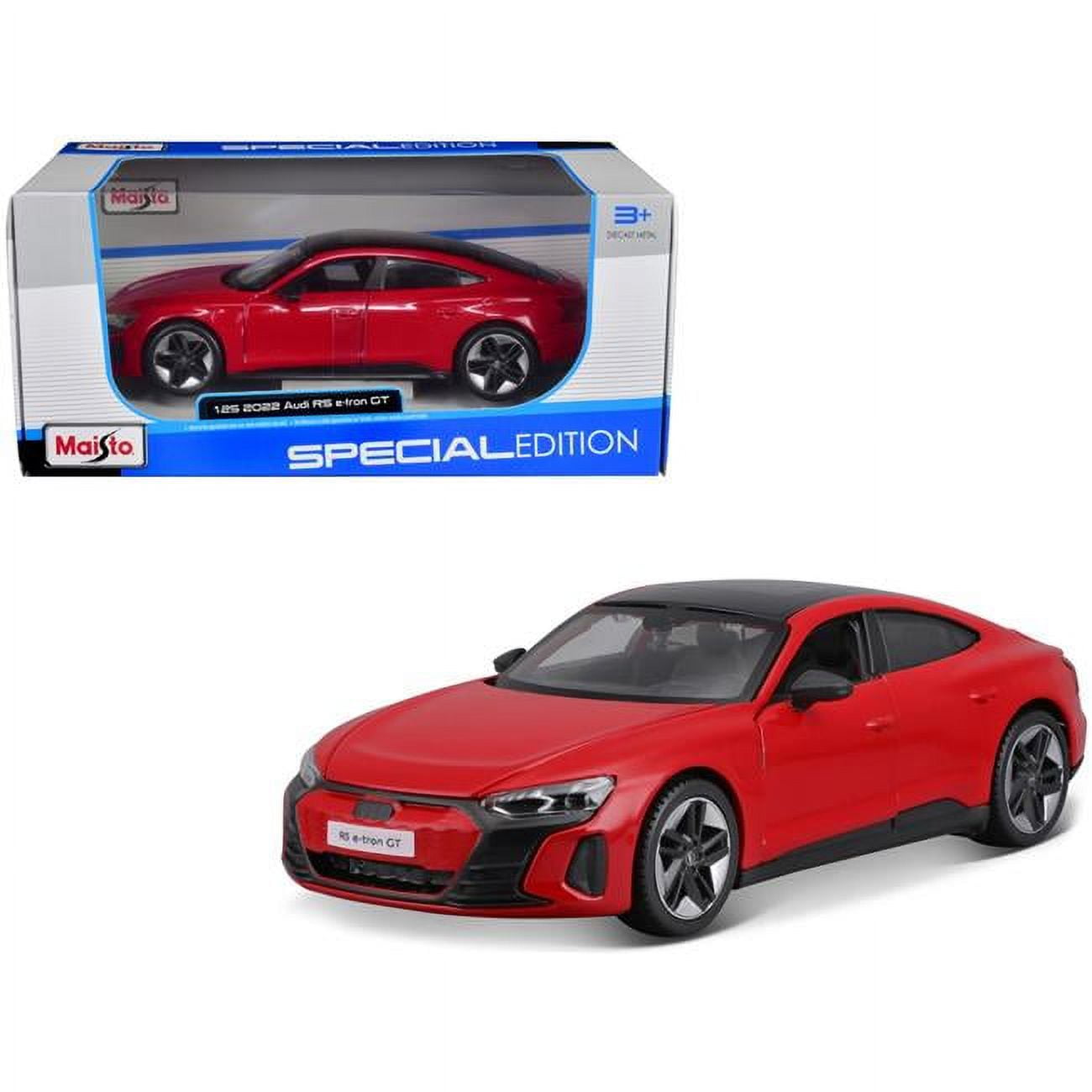 Maisto 32907RD 2022 Audi RS e-Tron GT Red with Black Top & Sunroof Special Edition Series 1-25 Scale Diecast Model Car