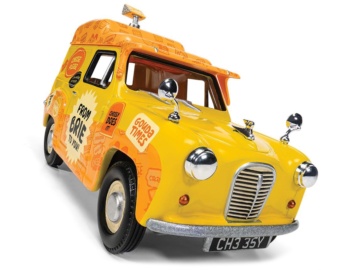 Corgi CC80506 Austin A35 Van RHD Right Hand Drive Cheese Please Wallace & Gromit Diecast Model Car, Yellow
