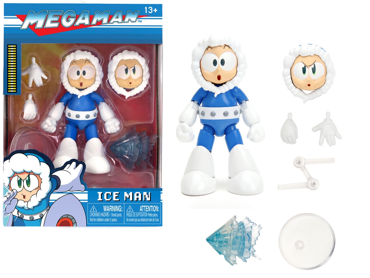 Picture of Jada 34223 Ice Man 4 Moveable Figure with Accessories & Alternate Head & Hands Mega Man 1987 Video Game model