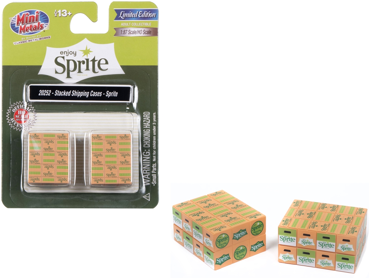 Picture of Classic Metal Works 20252 Stacked Shipping Cases Sprite Piece Mini Metals Series for 1-87 HO Scale Models - Set of 2