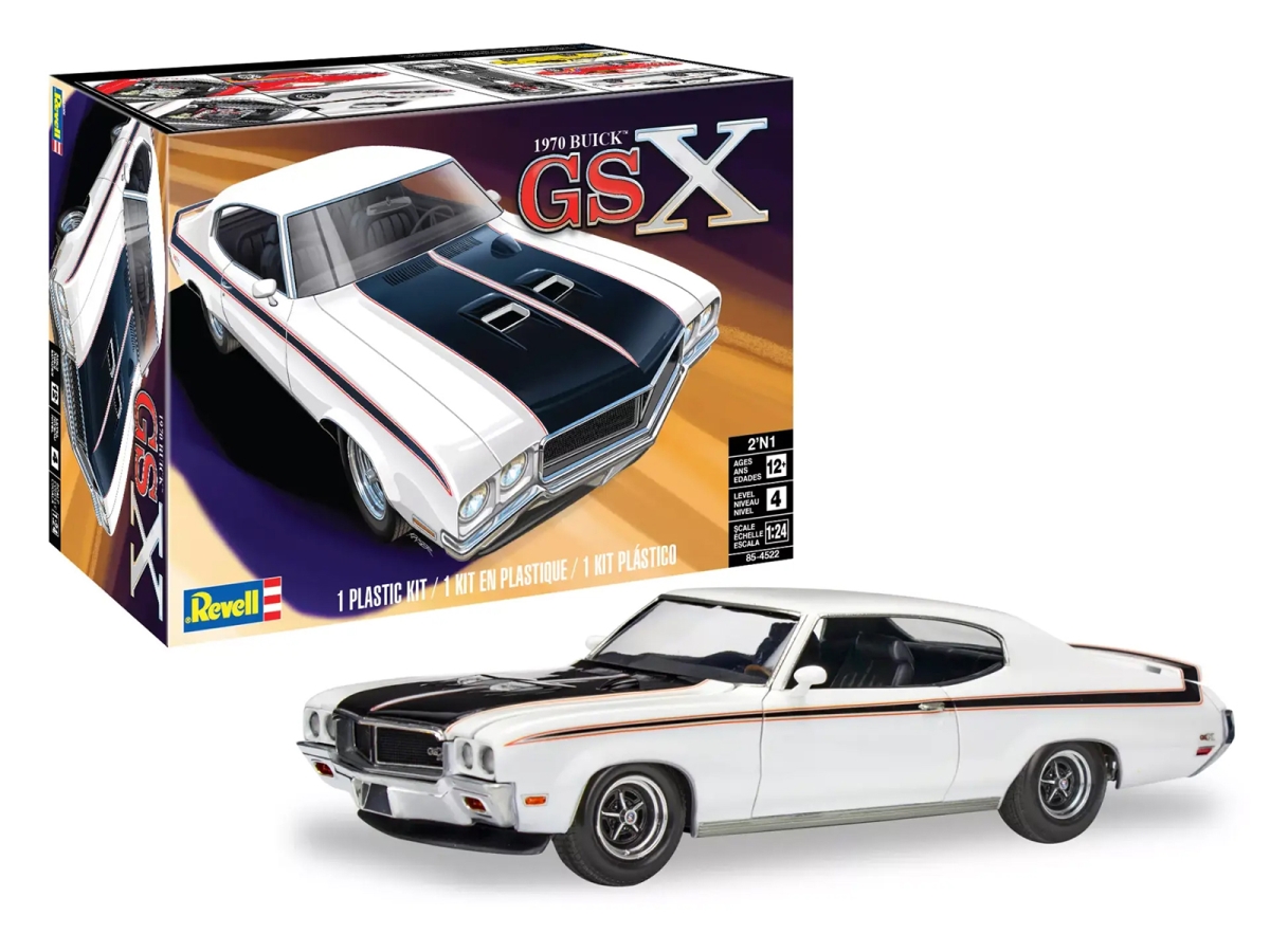 85-4522 Level 4 1970 Buick GSX 2-in-1 Kit 1-24 Scale Model Kit -  Revell