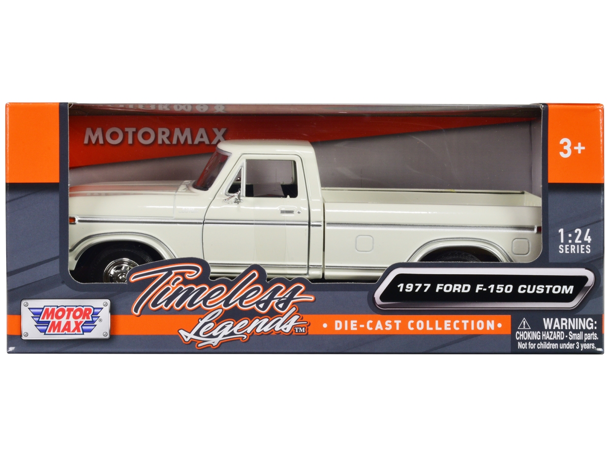 79386WH 1977 Ford F-150 Custom Pickup Truck Timeless Legends Series 1-24 Scale Diecast Model Car, White -  MOTORMAX